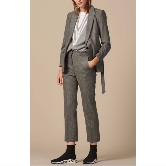 SANDRO Virgin Wool Classic Dress Pants Trousers Sz 36 - Picture 1 of 12